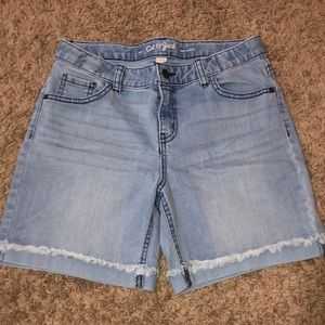 Blue jean shorts